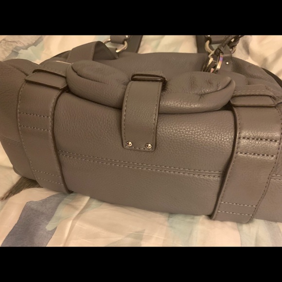 Michael Kors Gray with silver zippers satchel - Picture 2 of 5